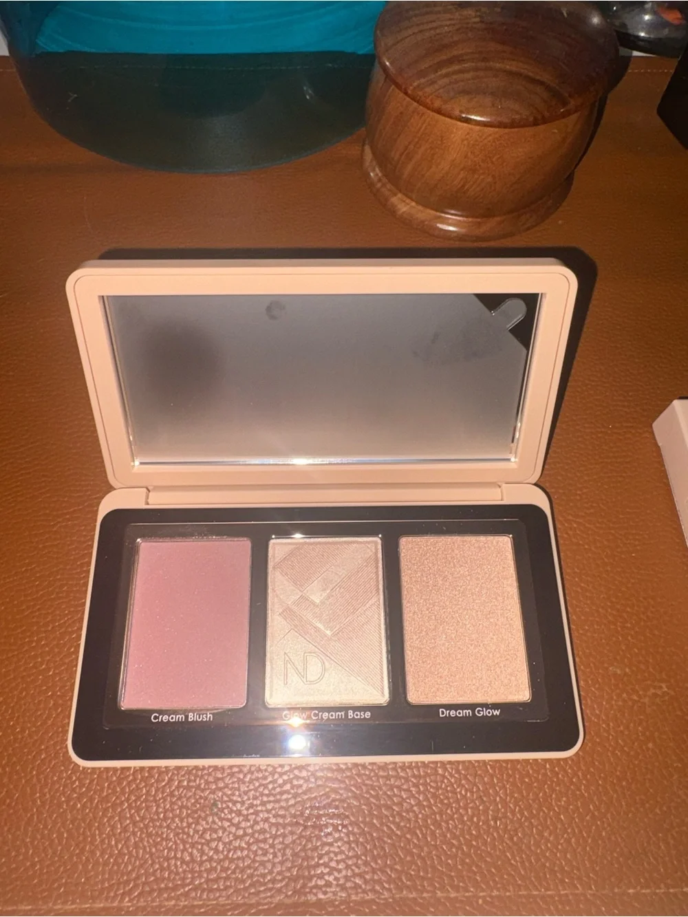 Natasha Denona My Dream Cheek Trio Blush & Highlighter - Rose Beige